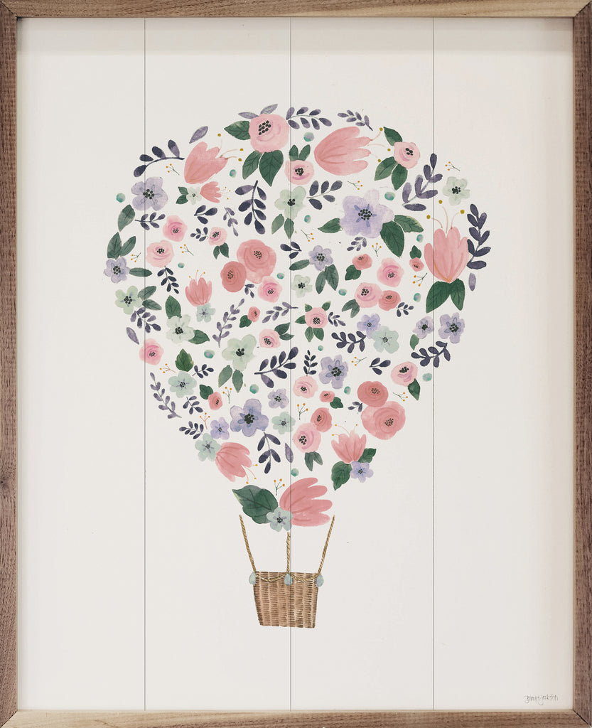 Lets Chase Rainbows Hot Air Balloon By Jenaya Jackson 16x20 / Multi-Color