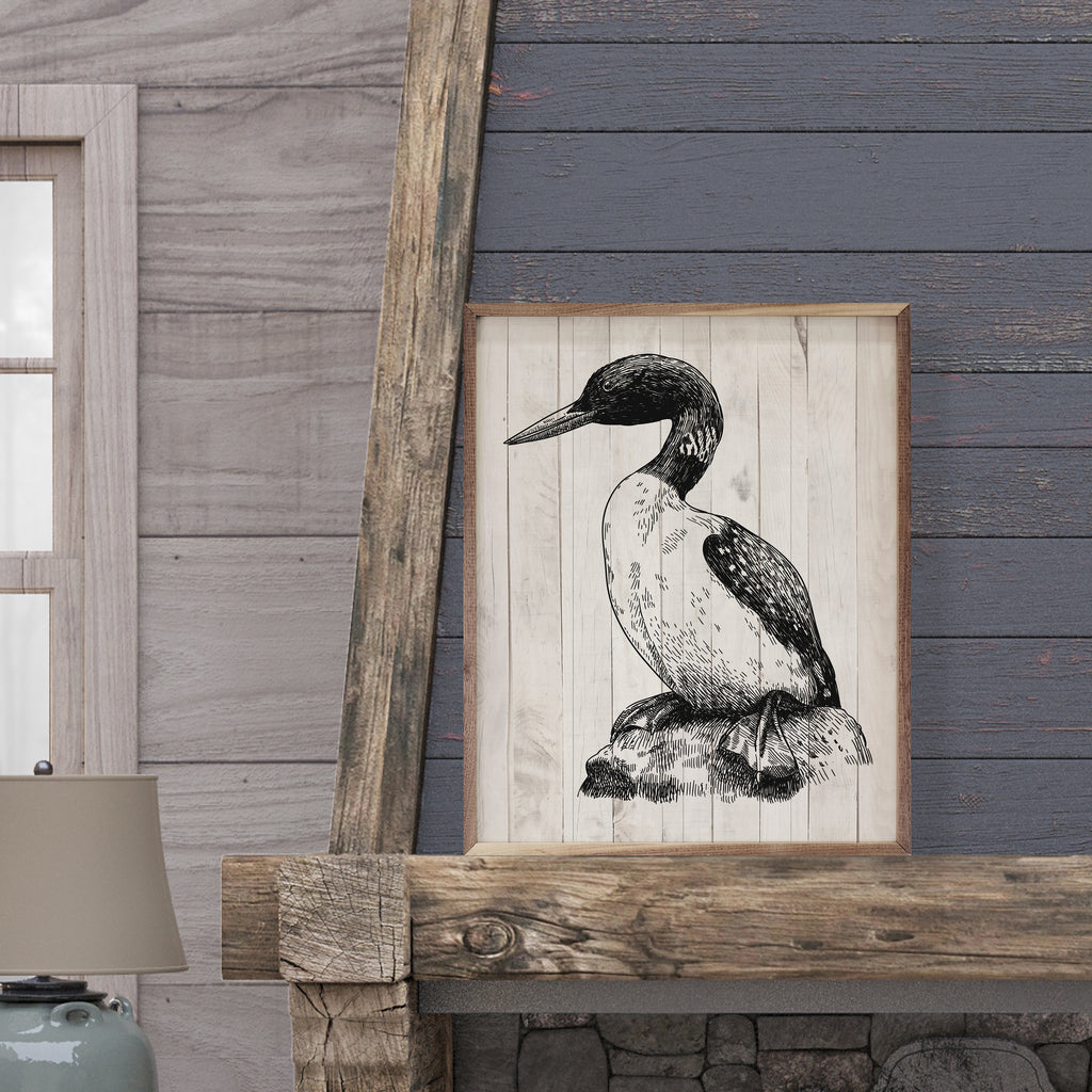 Loon Whitewash 16x20 / Whitewash