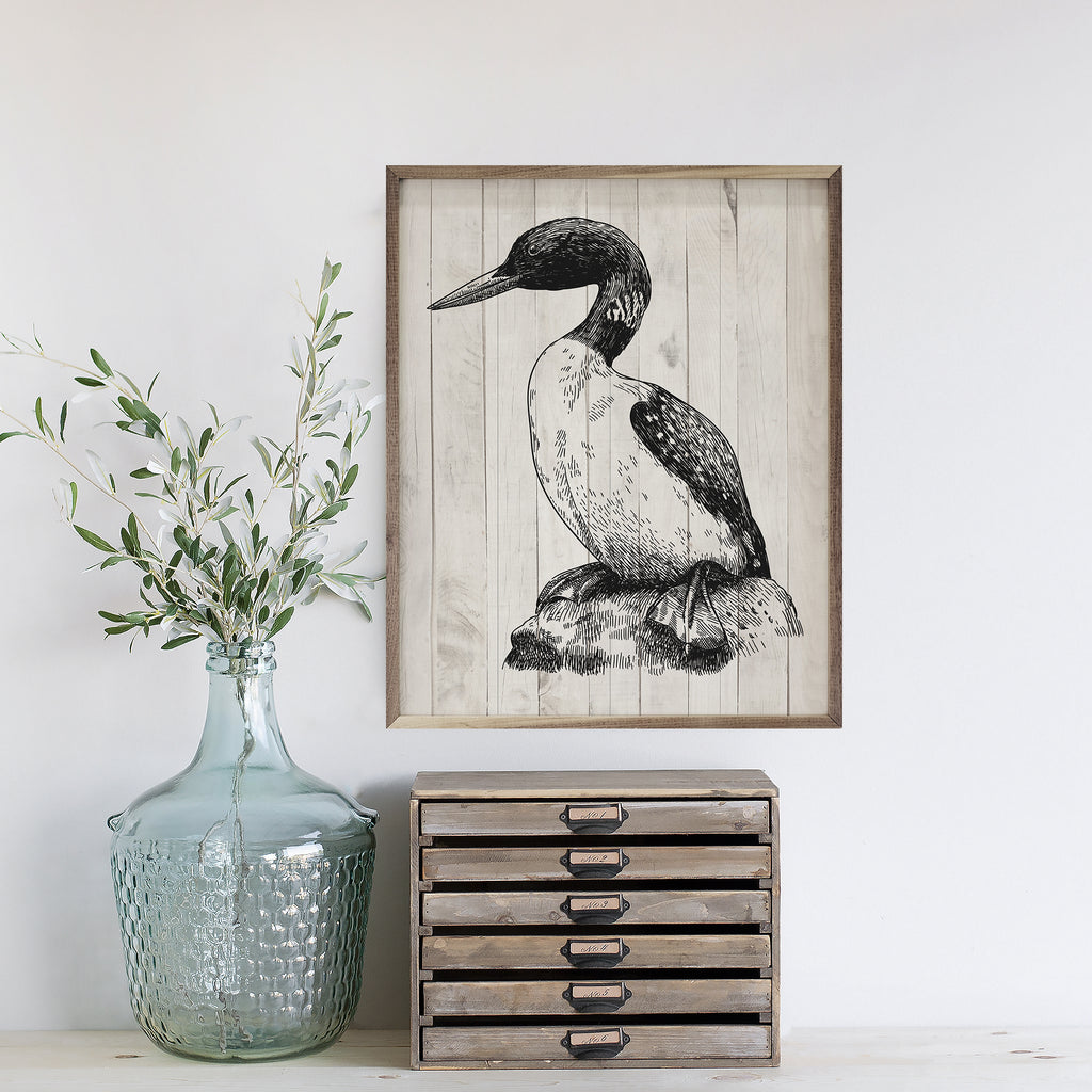 Loon Whitewash 16x20 / Whitewash