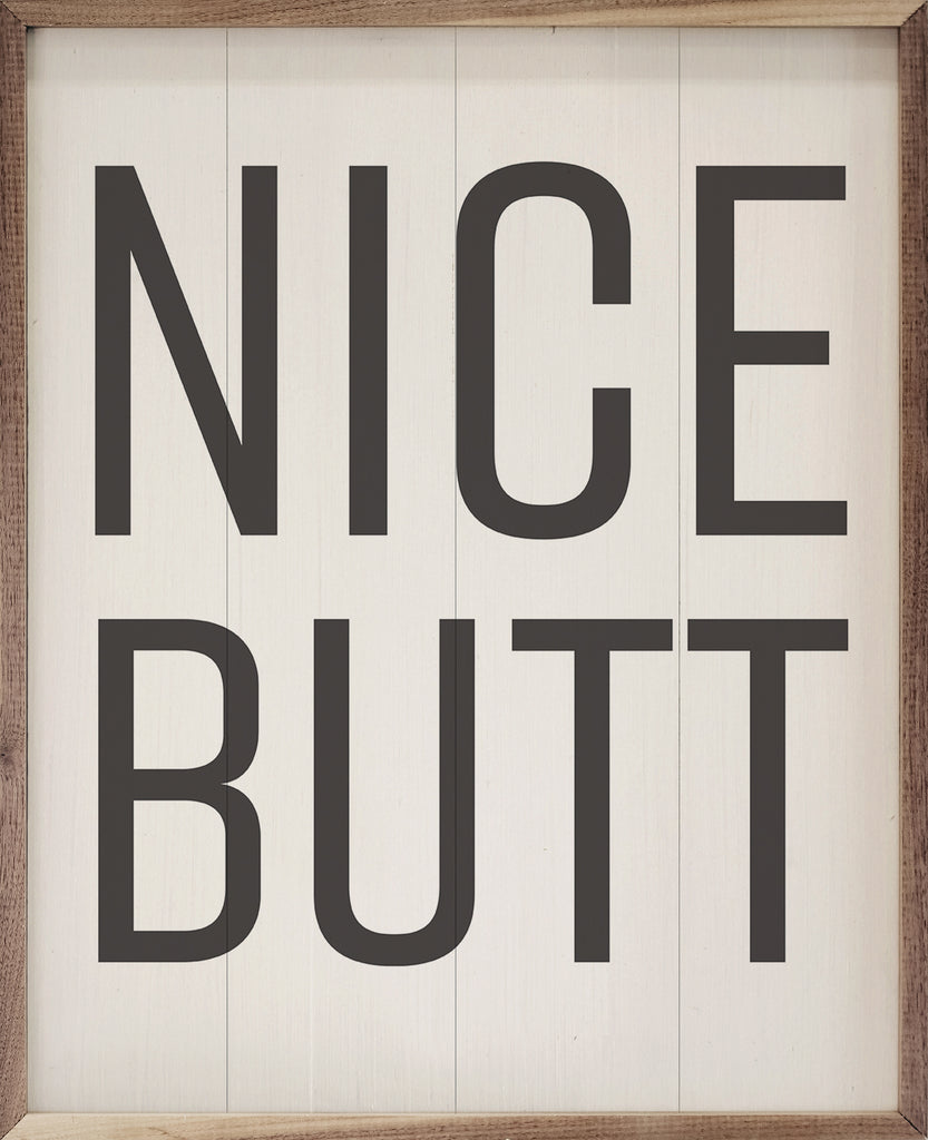 Nice Butt White 16x20 / White