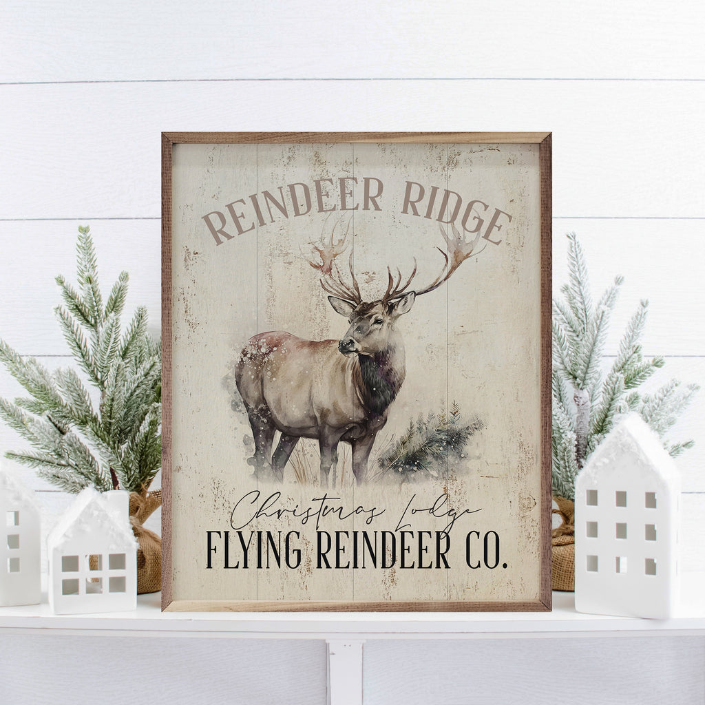 Reindeer Ridge Classic Whitewash 16x20 / Whitewash