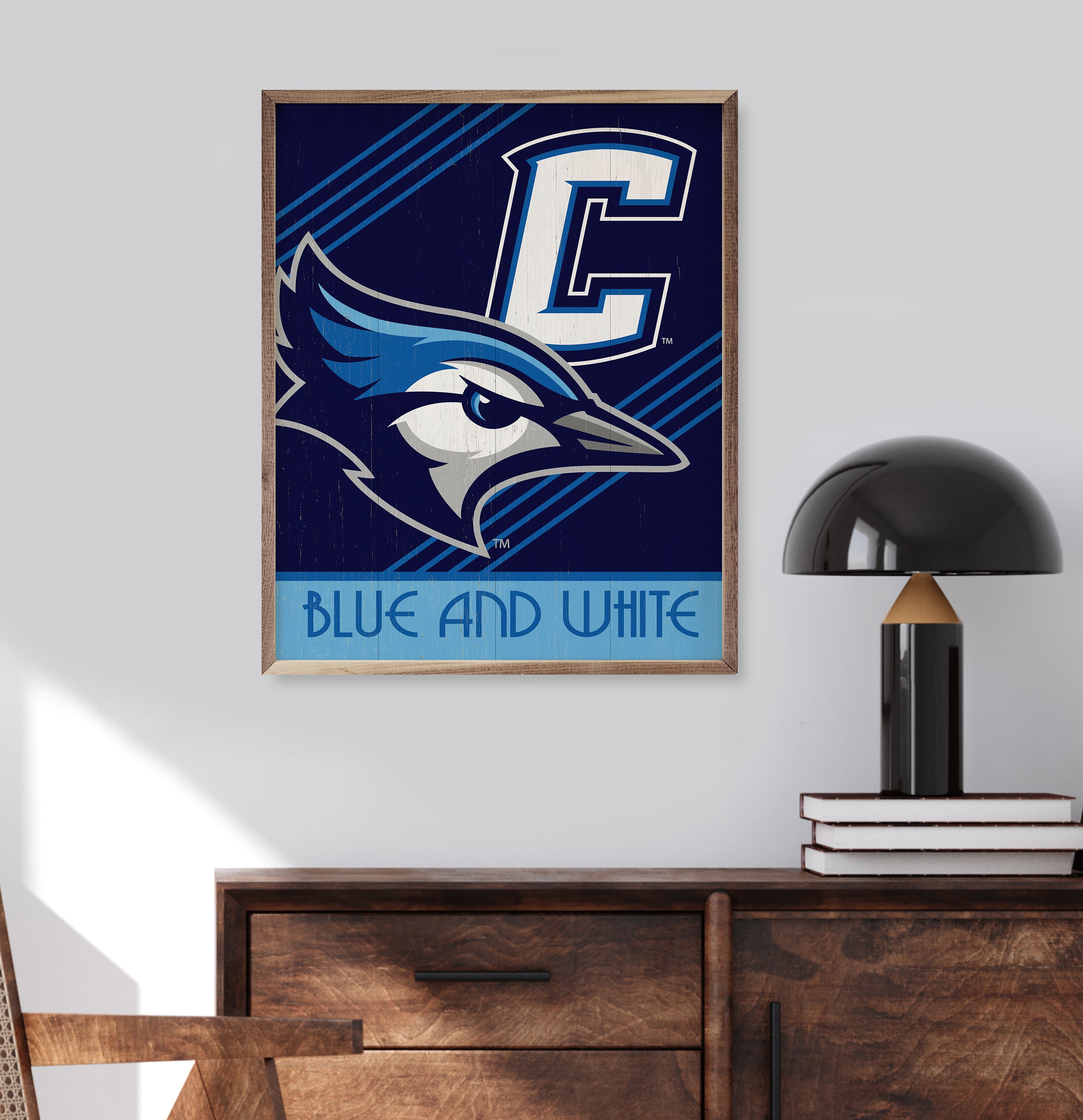 Retro Poster Creighton 16x20 / Blue