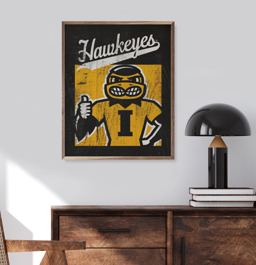 Simple Poster Iowa 16x20 / Black