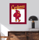 Simple Poster Iowa State 16x20 / Red