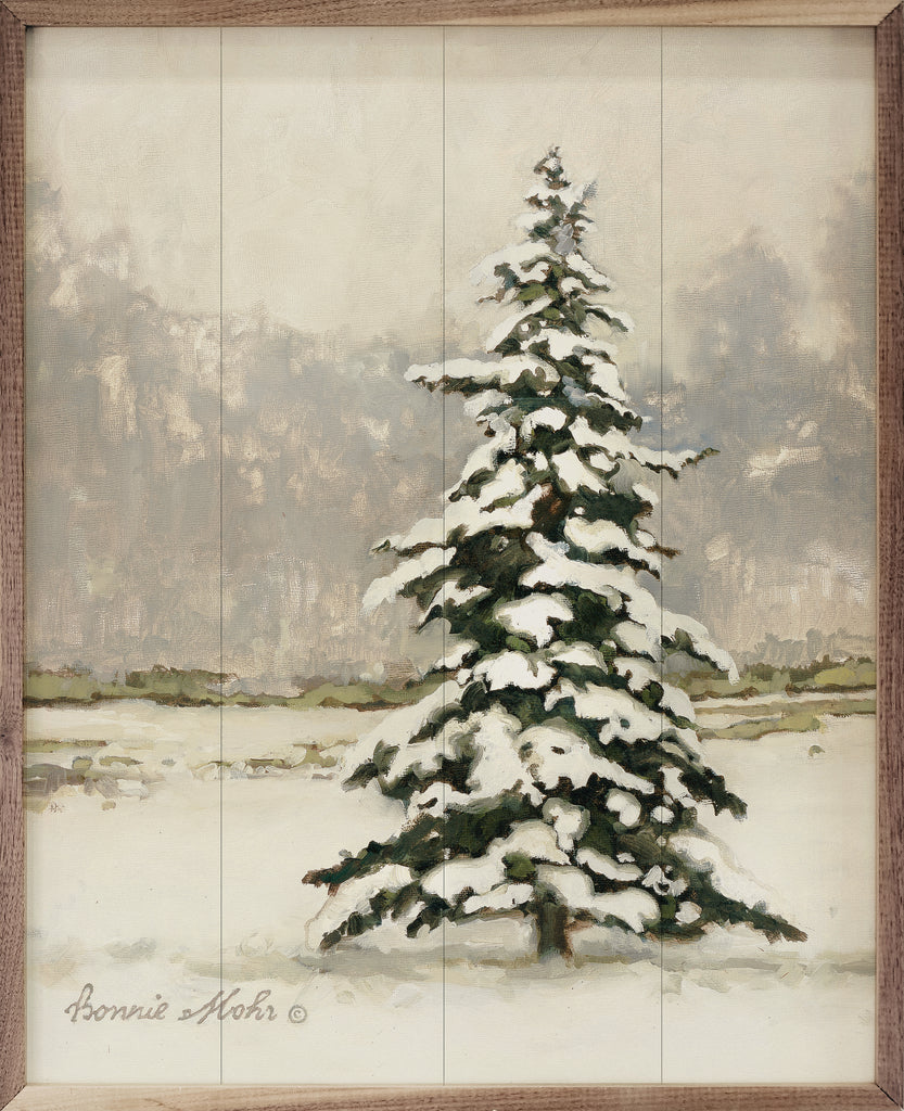 Single Winter Tree By Bonnie Mohr 16x20 / Multi-Color