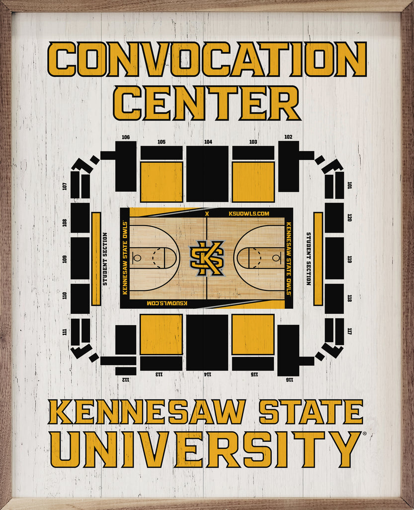 Stadium Seating Basketball Kennesaw 16x20 / White