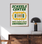 Stadium Seating Basketball North Dakota State 16x20 / White