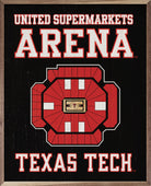 Stadium Seating Basketball Texas Tech 16x20 / Black