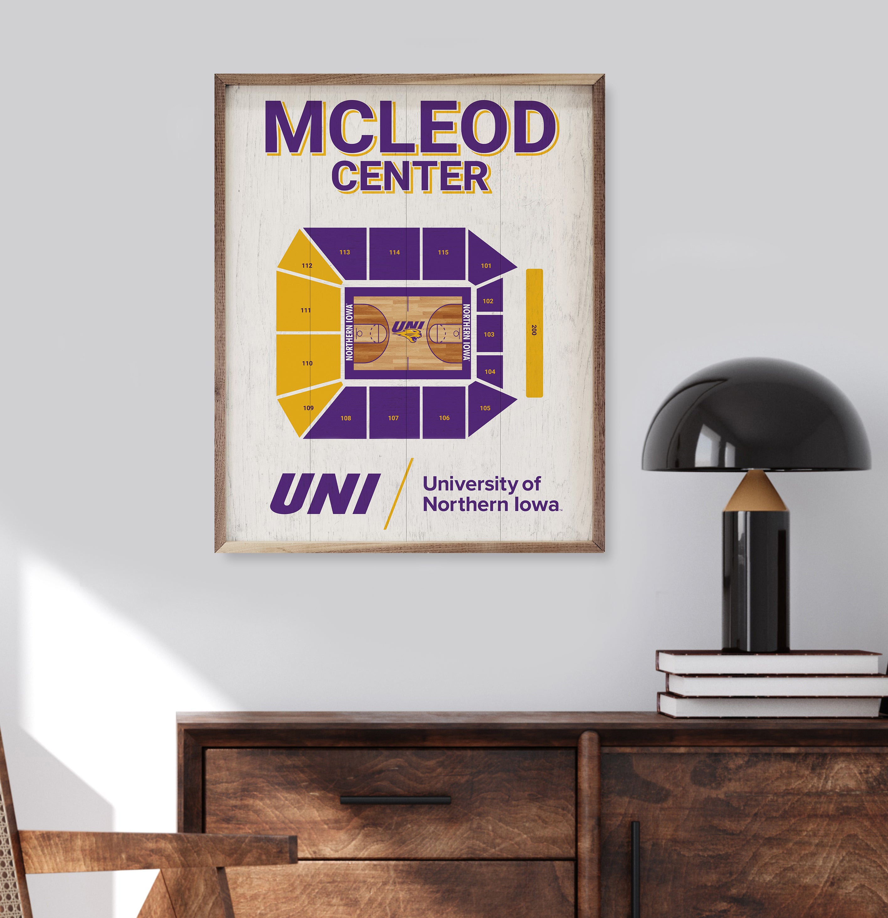 Stadium Seating Basketball UNI 16x20 / White
