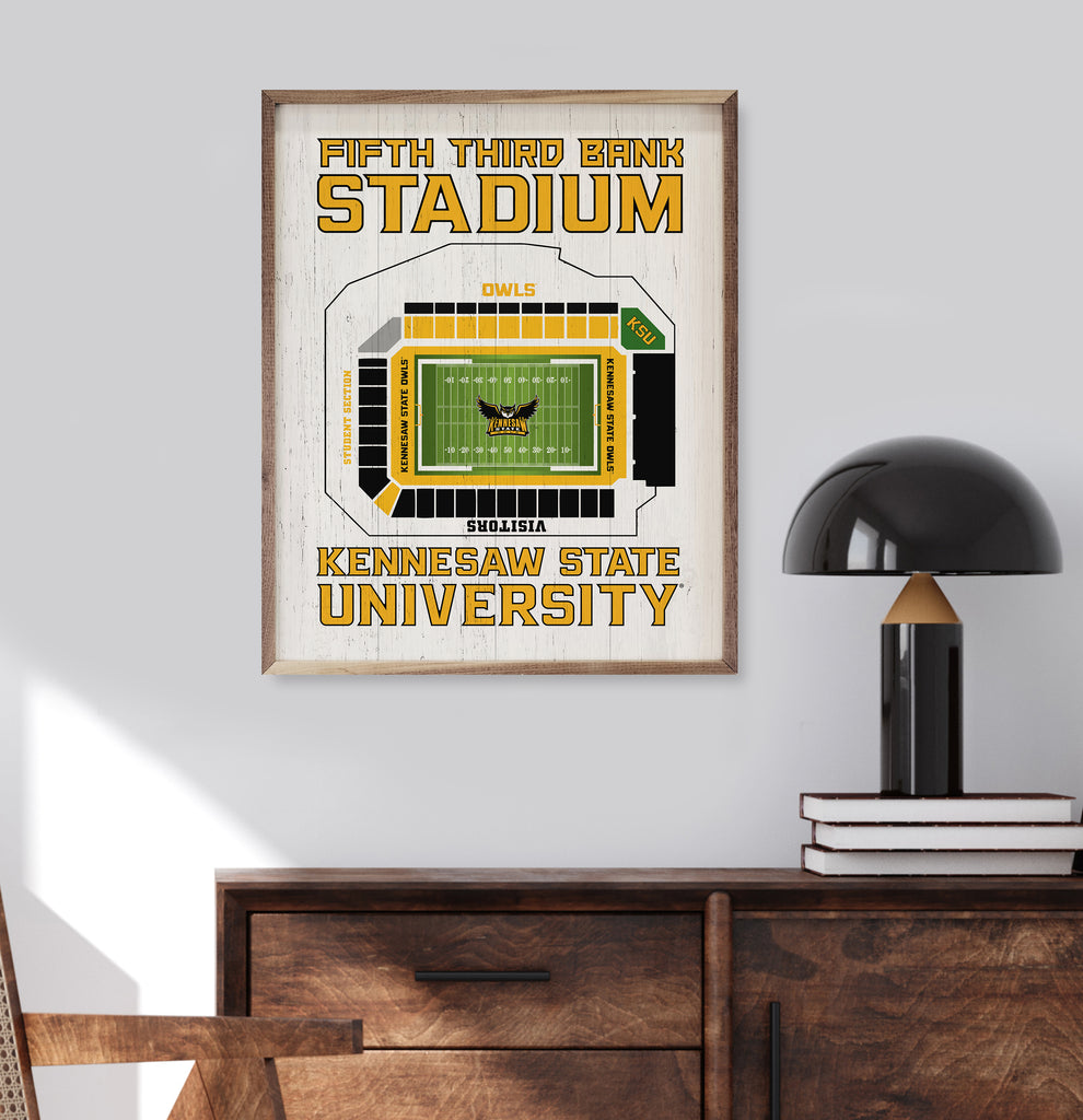 Stadium Seating Football Kennesaw 16x20 / White