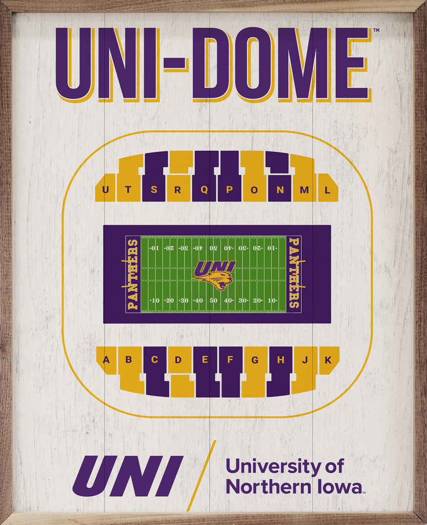 Stadium Seating Football UNI 16x20 / White