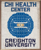 Stadium Seating Basketball Creighton 16x20 / White