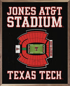 Simple Poster Texas Tech 16x20 / Black