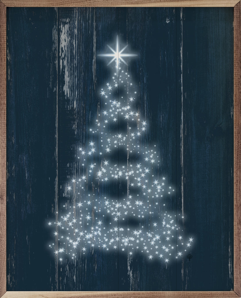 Star Tree Blue 16x20 / Blue