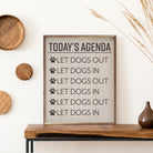 Today's Agenda Paws White 16x20 / White