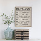 Today's Agenda Paws White 16x20 / White