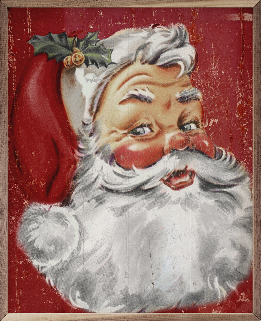 Watchful Eye Santa Red 16x20 / Red