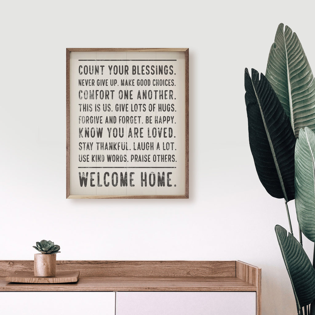 Welcome Home Know You Are Loved White 16x20 / White