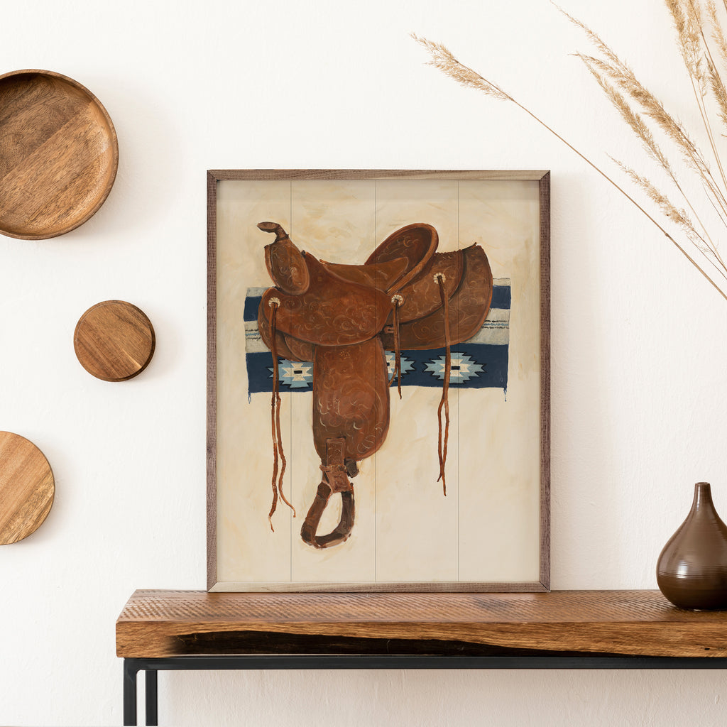 Western Saddle II Light By Avery Tillmon 16x20 / Multi-Color