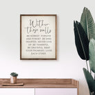 Within These Walls 16x20 / White
