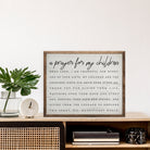 A Prayer For My Children Whitewash 16x20 / Whitewash