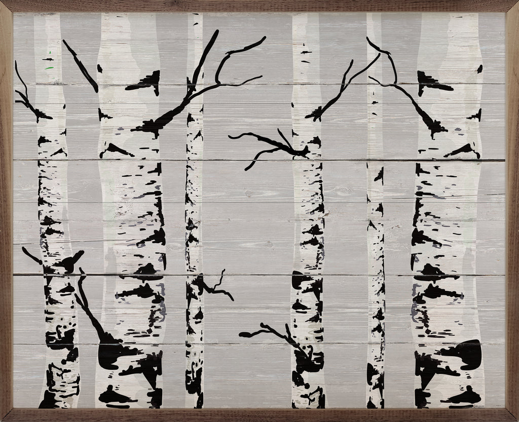 Birch Trees 20x16 / White