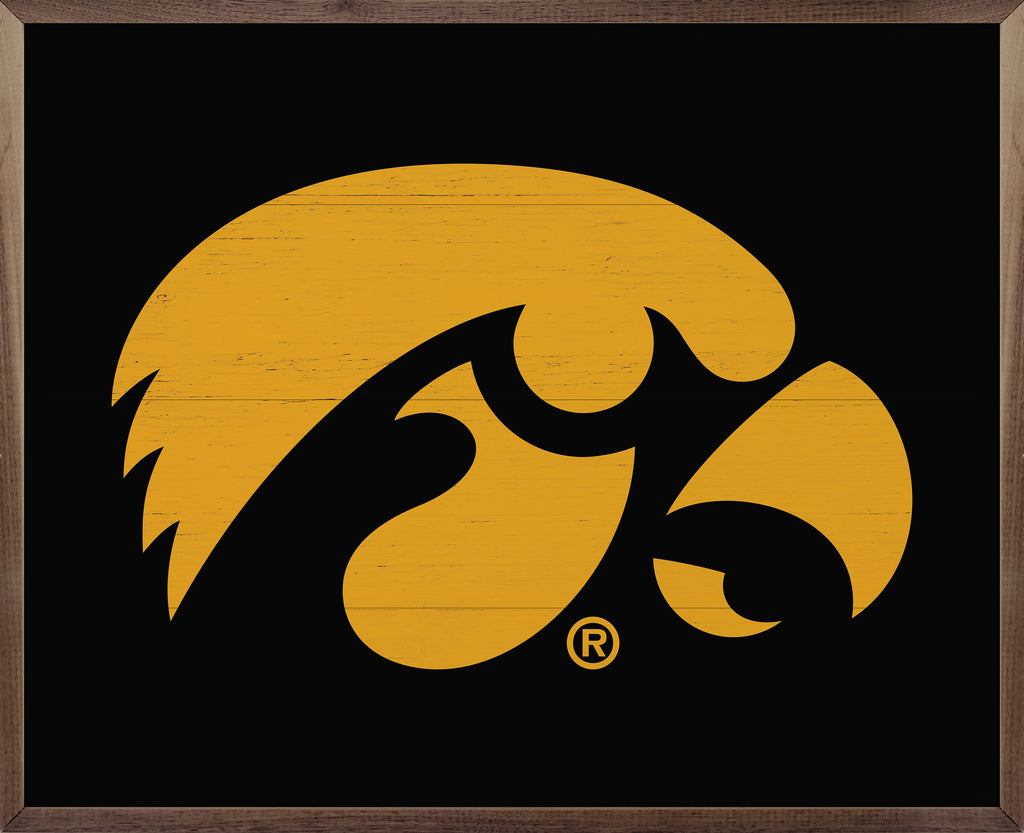 Bold Logo Iowa 20x16 / Black