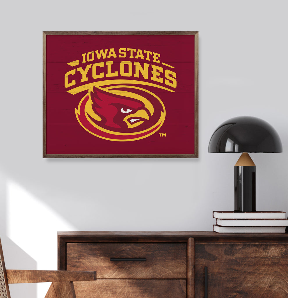 Bold Logo Iowa State 20x16 / Red