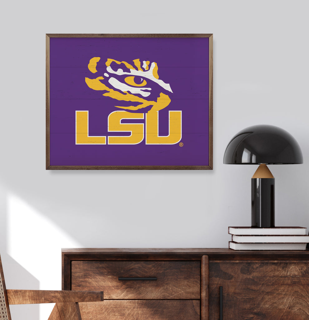 Bold Logo LSU 20x16 / Purple