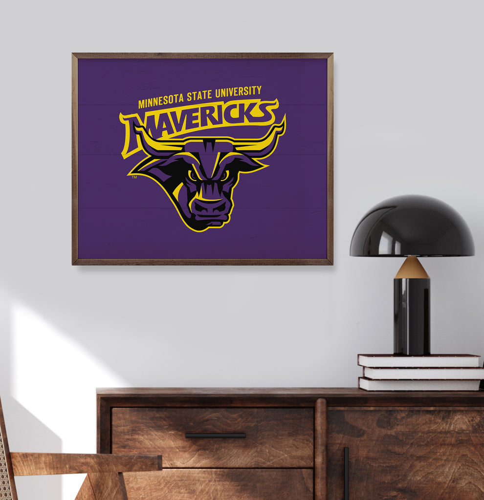 Bold Logo Minnesota Mankato 20x16 / Purple