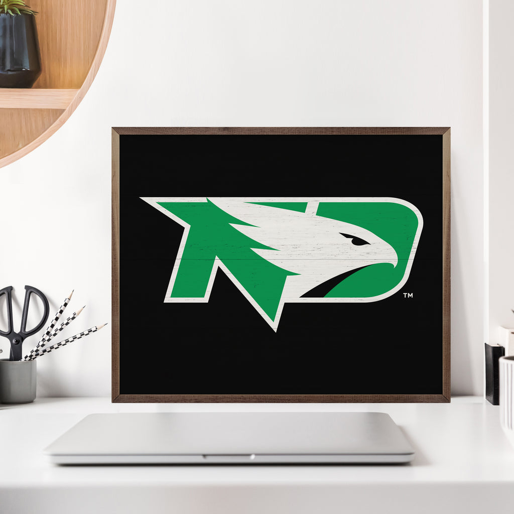 Bold Logo North Dakota 20x16 / Black