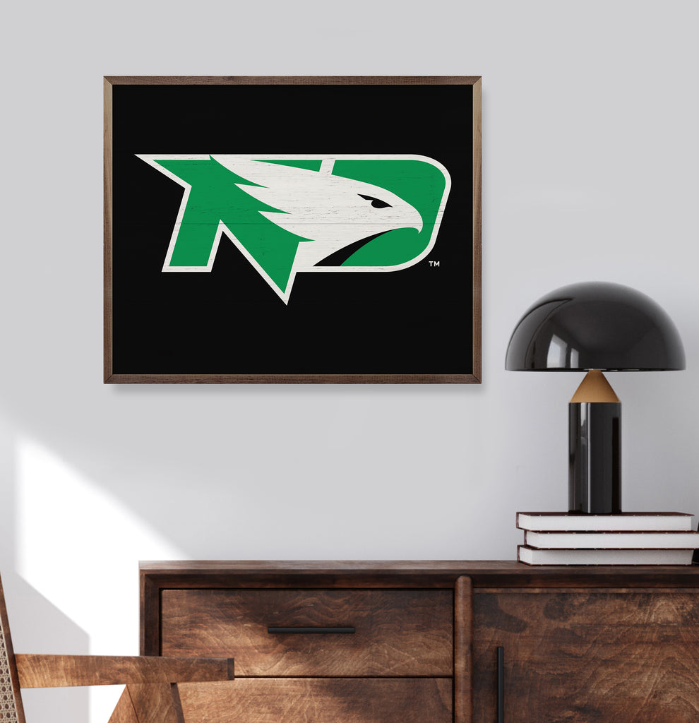 Bold Logo North Dakota 20x16 / Black