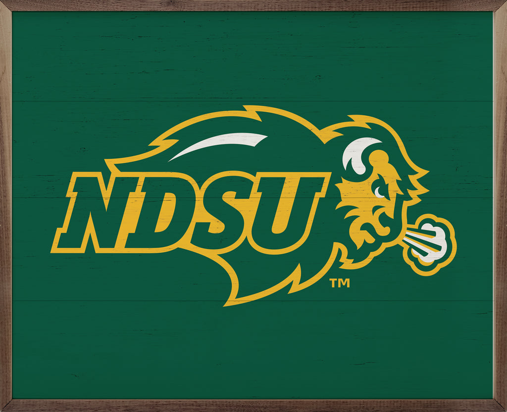Bold Logo North Dakota State 20x16 / Green