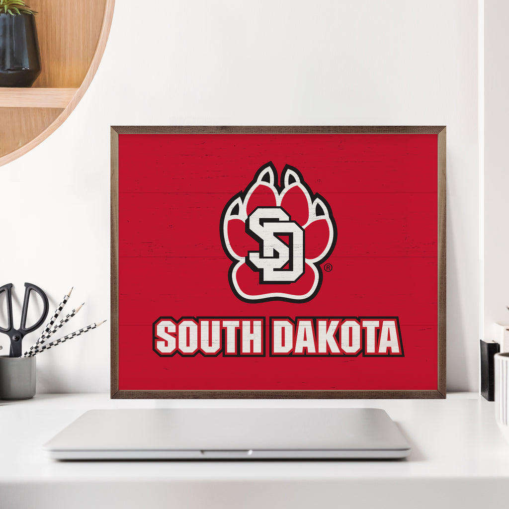 Bold Logo South Dakota 20x16 / Red