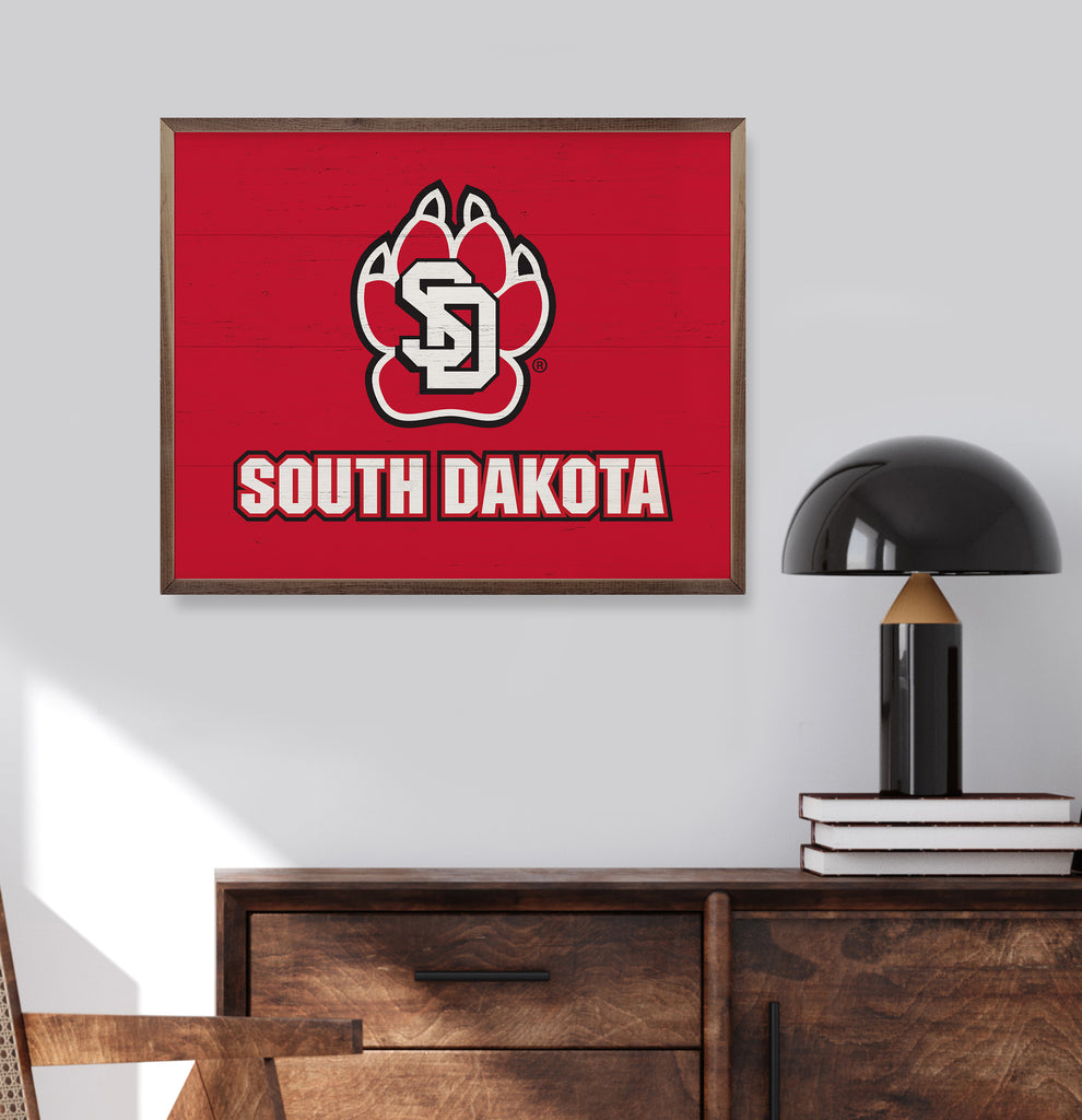 Bold Logo South Dakota 20x16 / Red