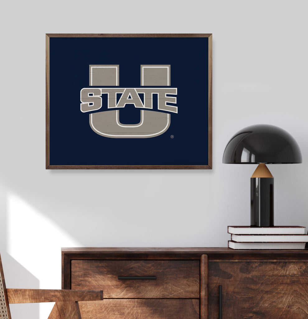 Bold Logo Utah State 20x16 / Blue