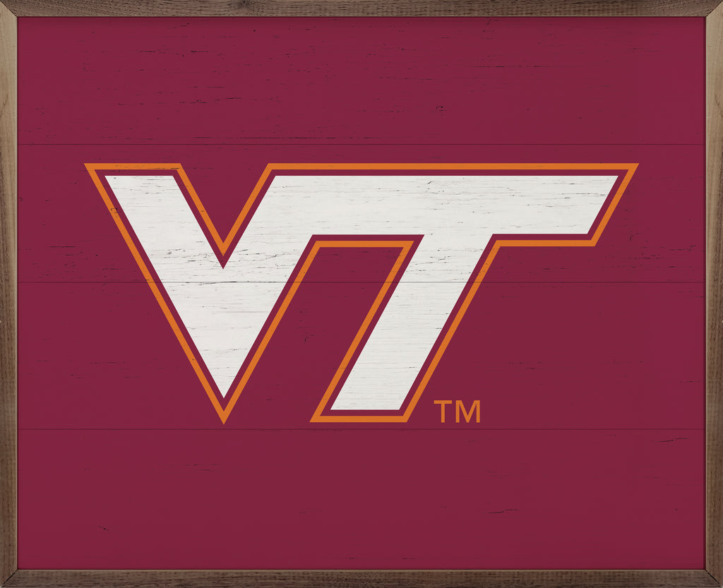 Bold Logo Virginia Tech 20x16 / Maroon