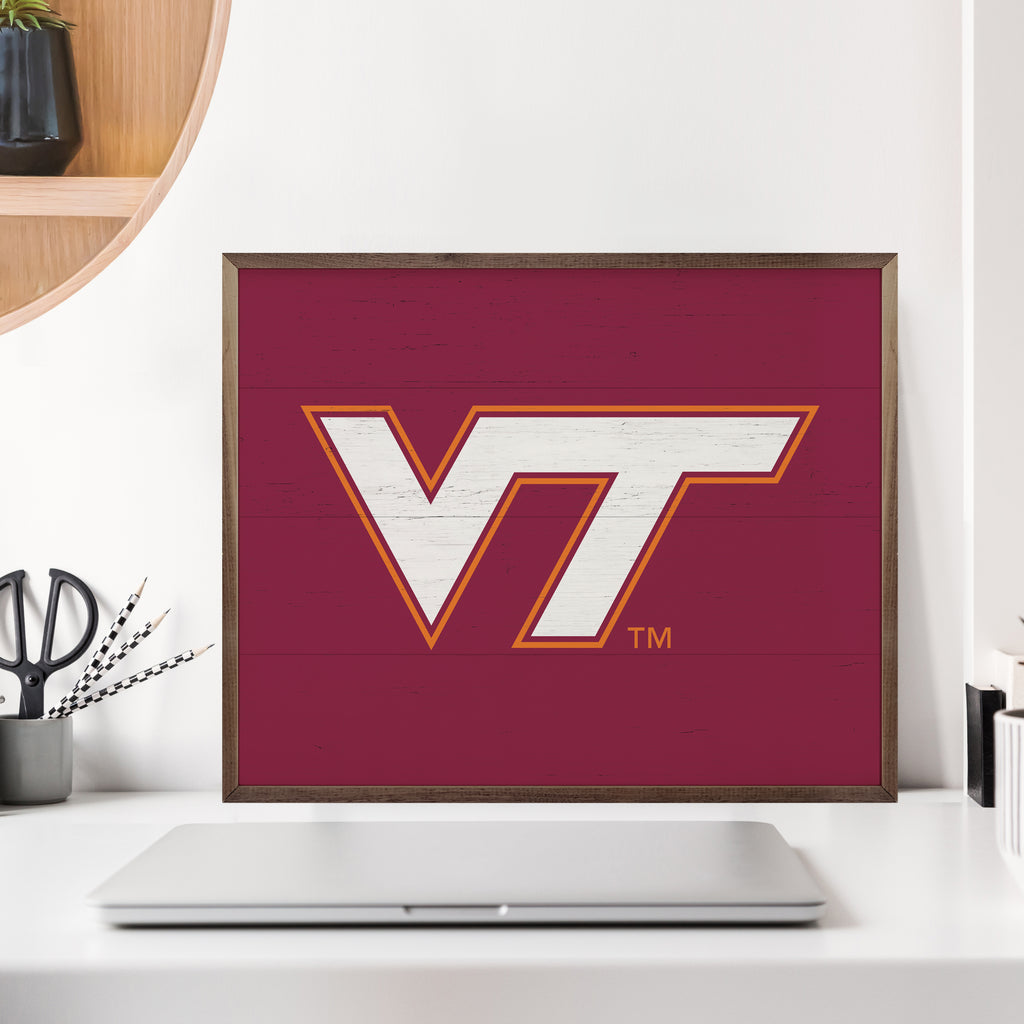 Bold Logo Virginia Tech 20x16 / Maroon