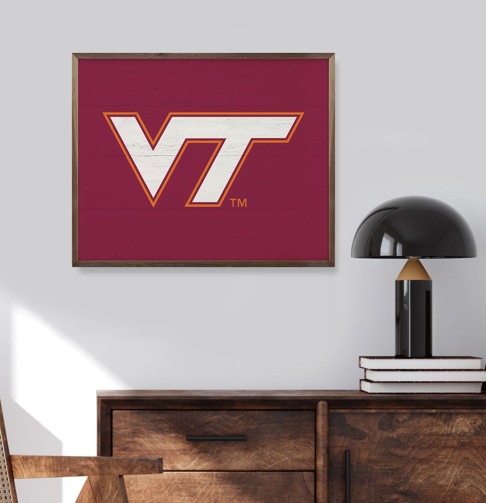 Bold Logo Virginia Tech 20x16 / Maroon