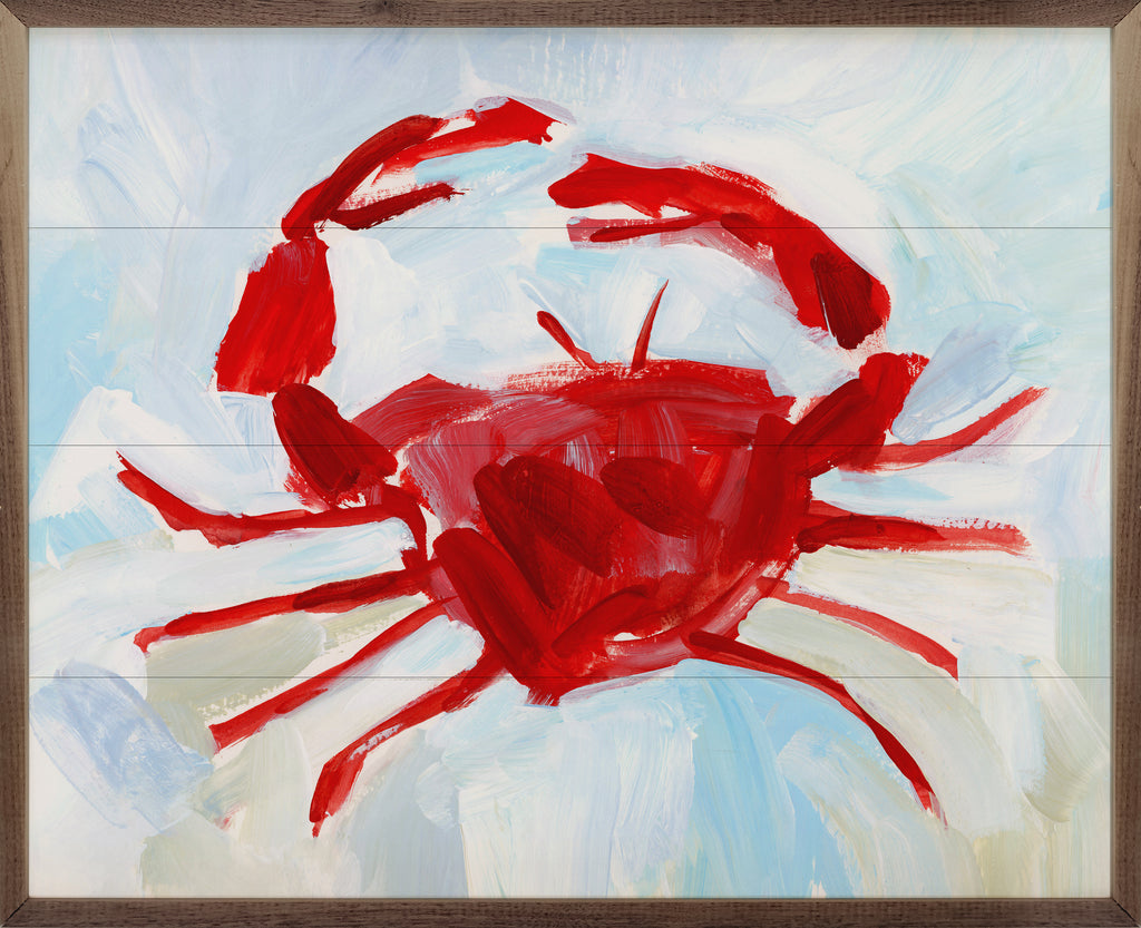 Crab Nautical Painting By Emily Wood 20x16 / Multi-Color