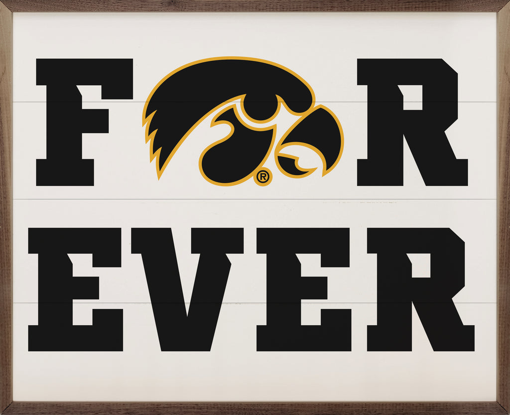 Forever Iowa 20x16 / White