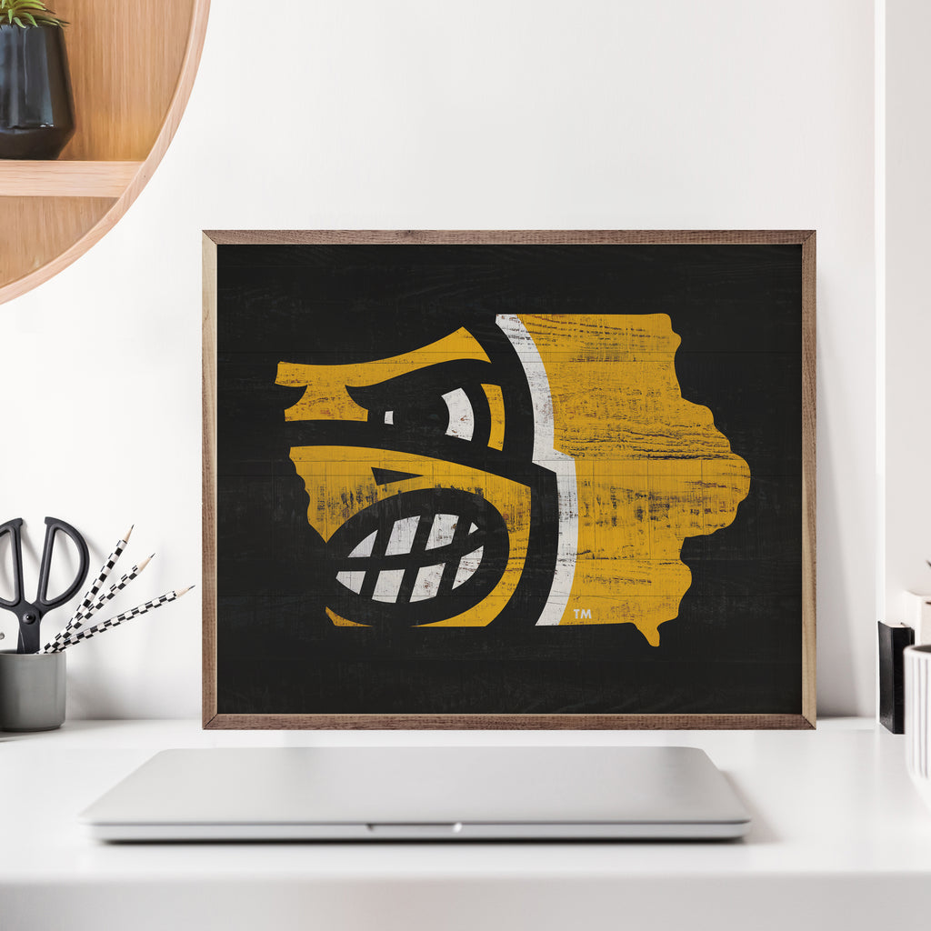 State Logo Iowa 20x16 / Black