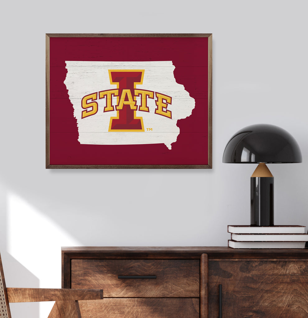 State Logo Iowa State 20x16 / Red
