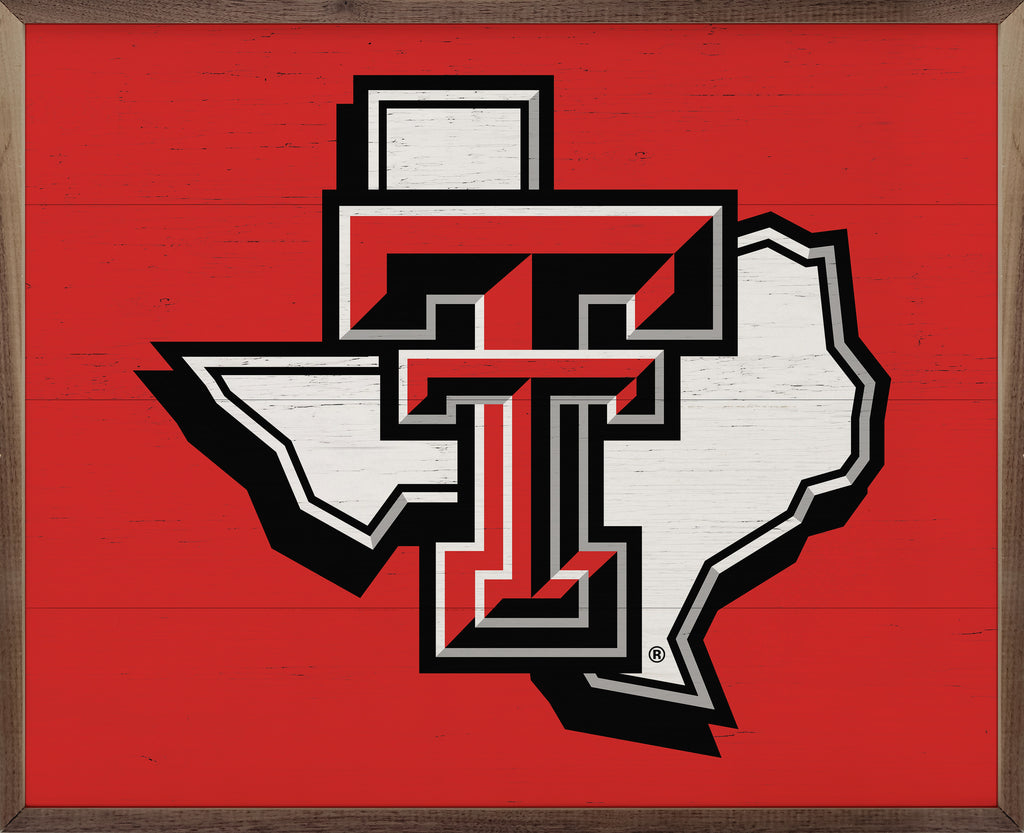 State Logo Texas Tech 20x16 / Red