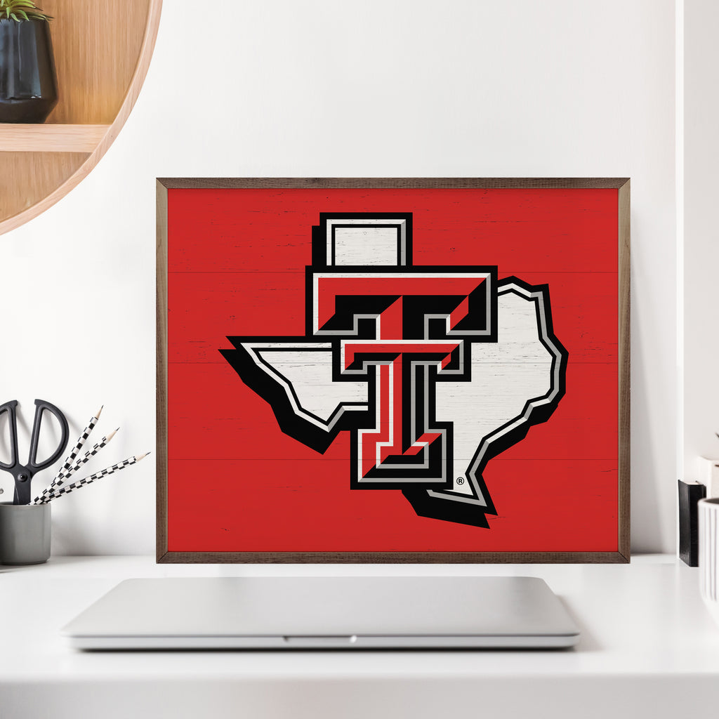 State Logo Texas Tech 20x16 / Red