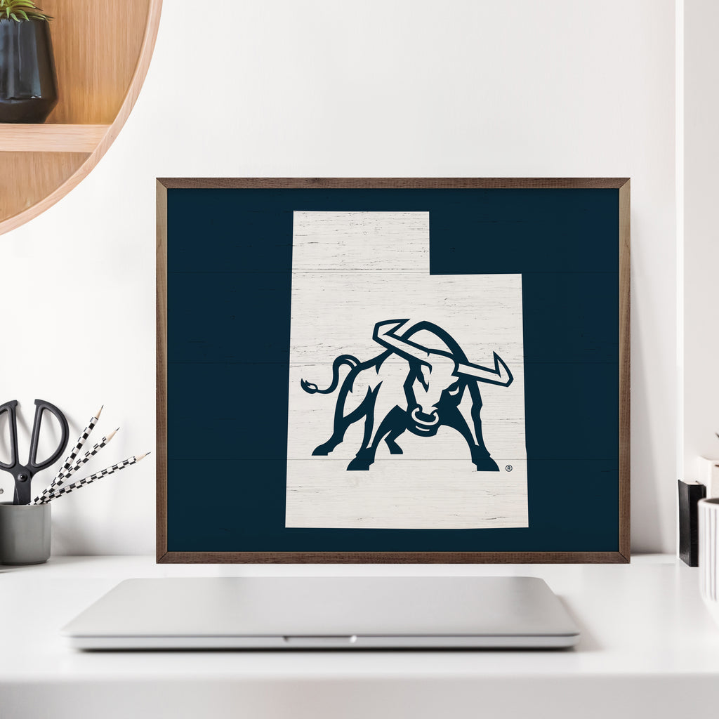State Logo Utah State 20x16 / Blue