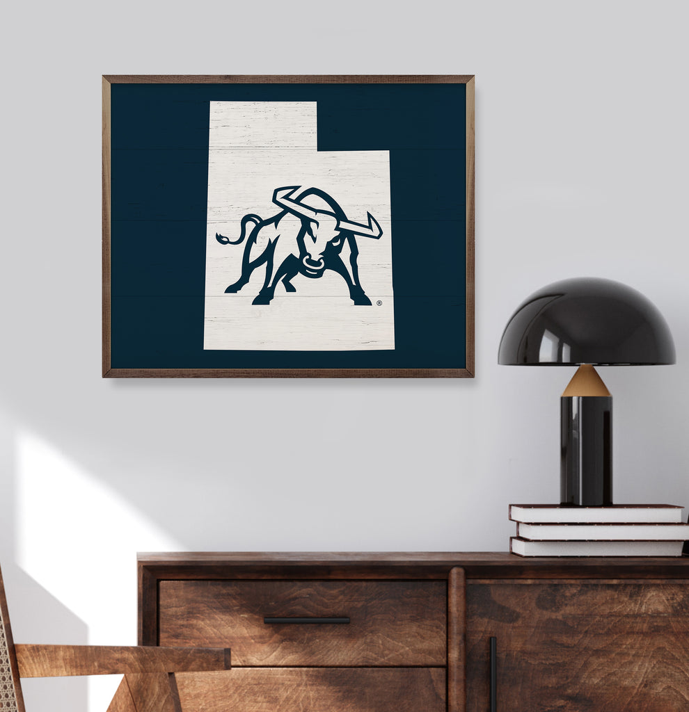 State Logo Utah State 20x16 / Blue