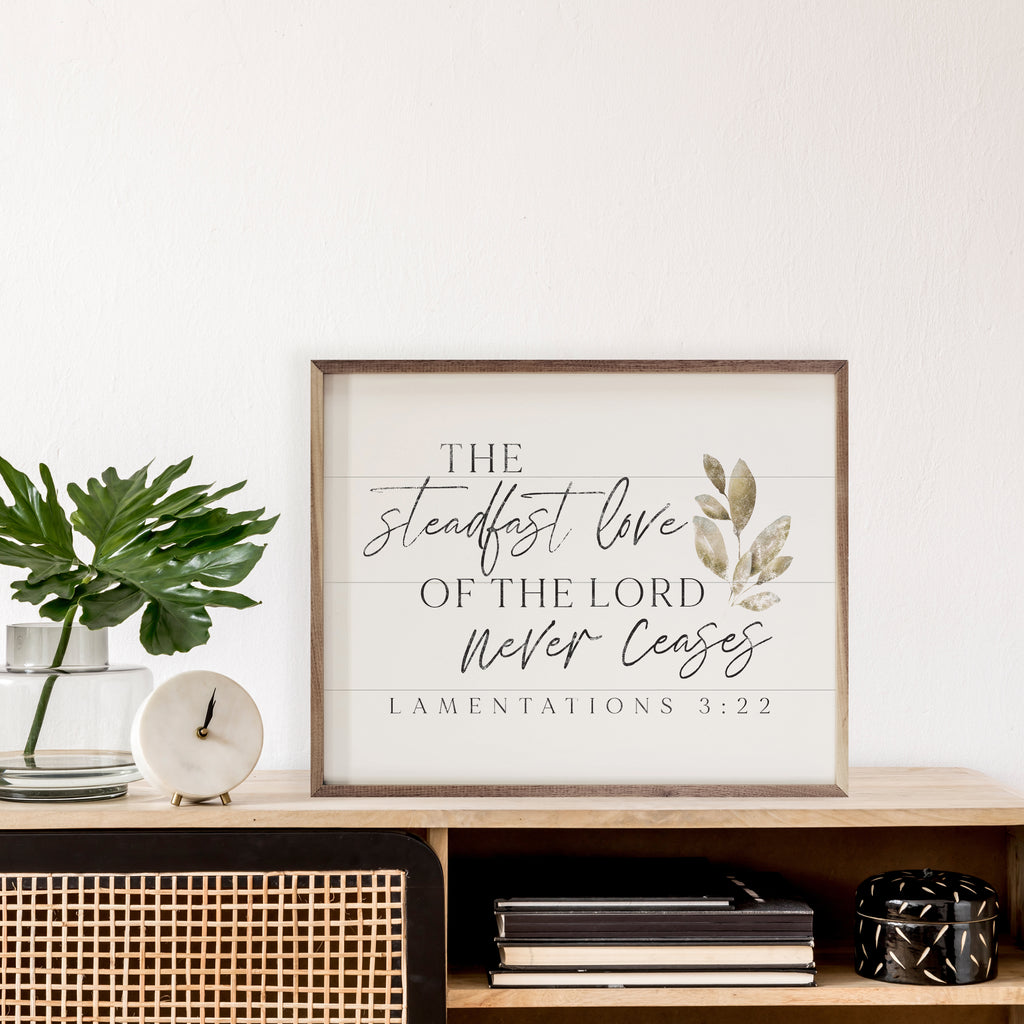 The Steadfast Love White 20x16 / White