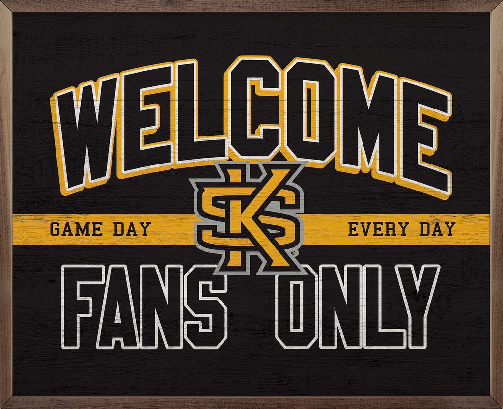 Welcome Fans Only Kennesaw 20x16 / Black