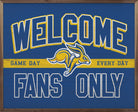 Welcome Fans Only South Dakota State 20x16 / Blue